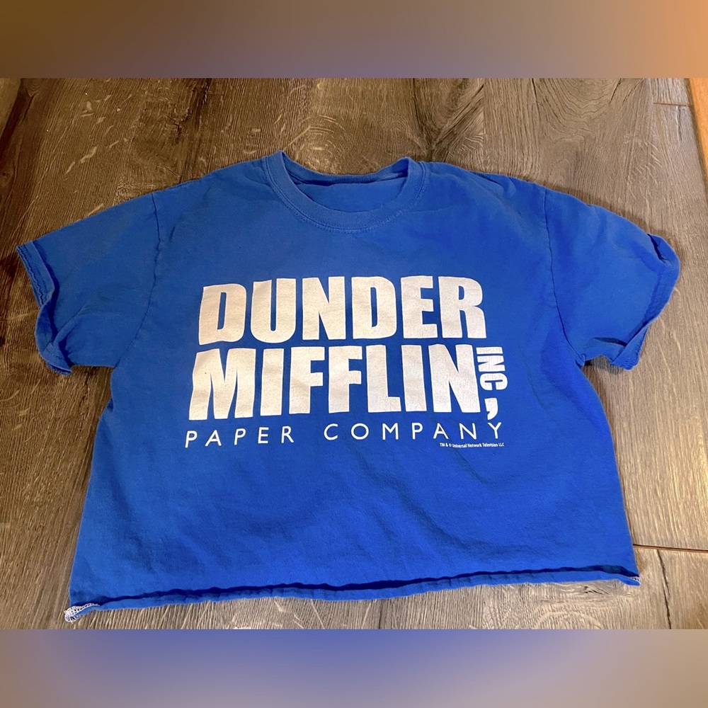 Dundee Mifflin crop tee